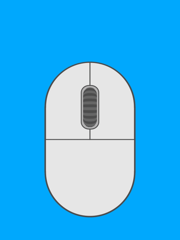 Animation showing how to use a mouse.